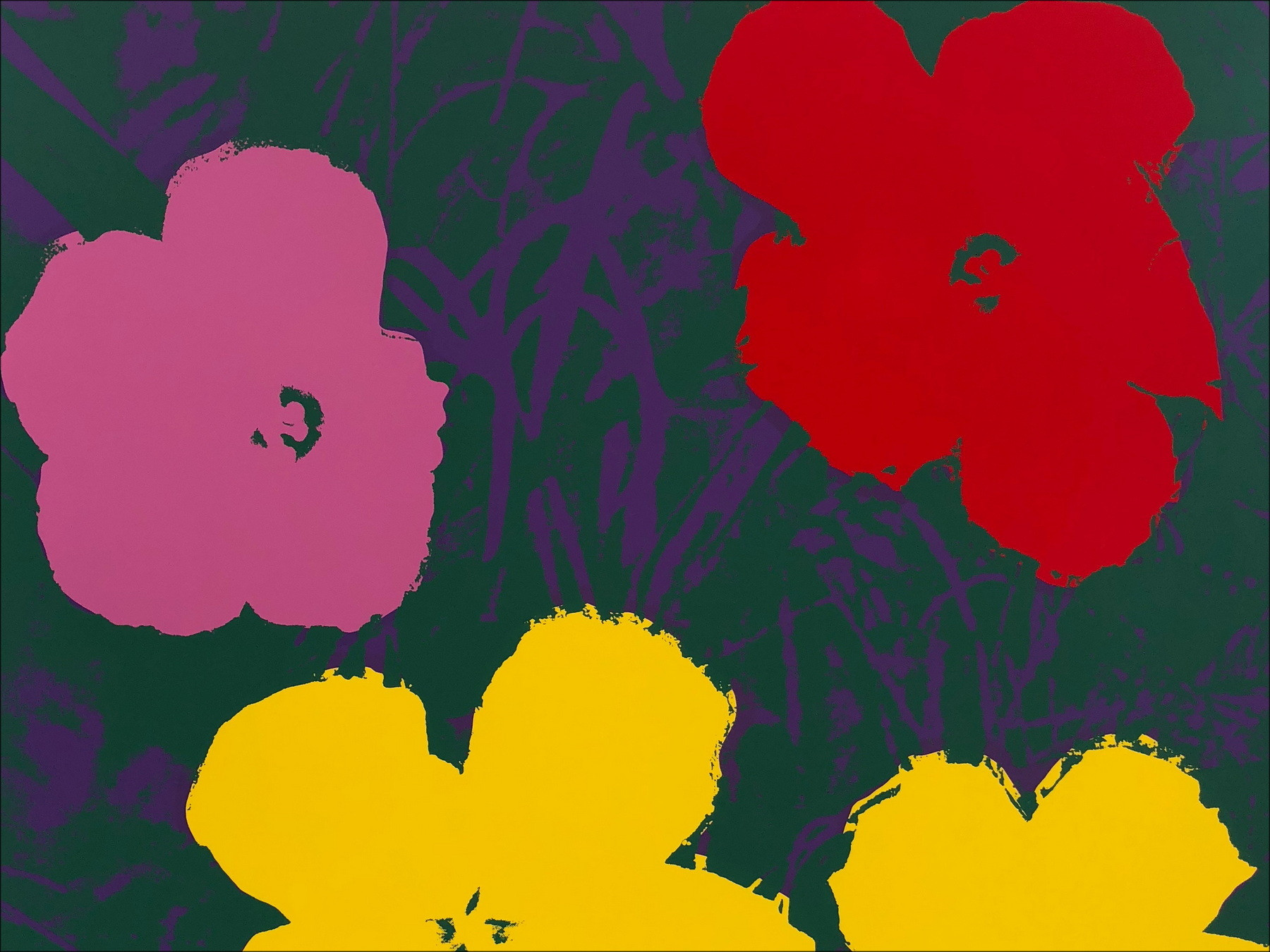 Andy Warhol – Sunday Flower 65, sérigraphie