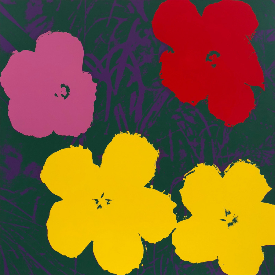 Andy Warhol - Domenica Flower 65, serigrafia