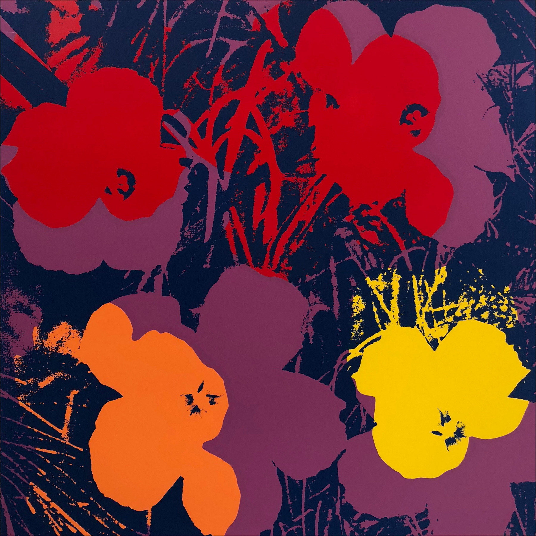 Andy Warhol - Sunday Flower 66, Silkscreen