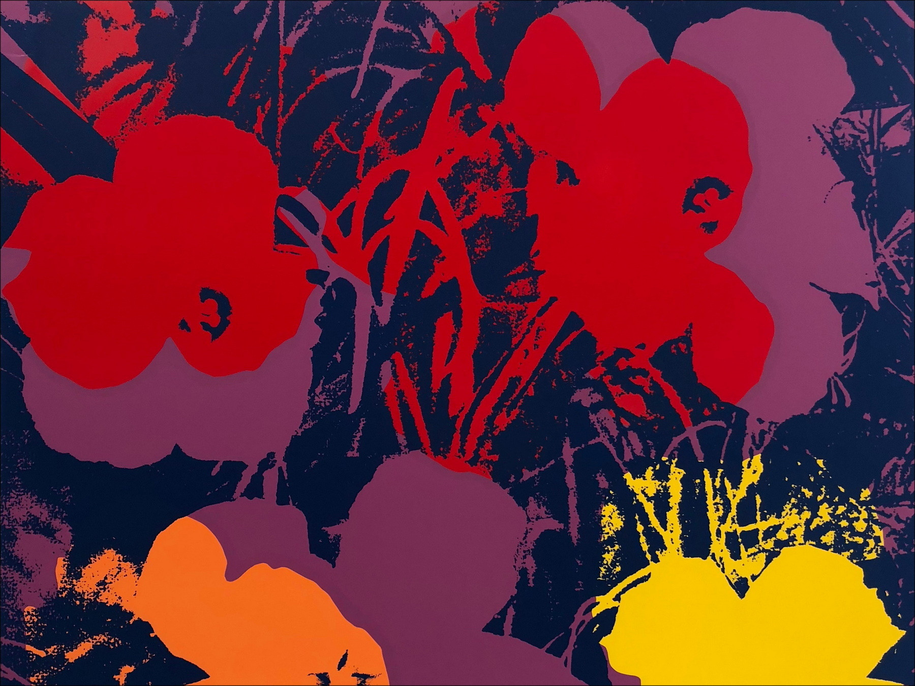 Andy Warhol - Sunday Flower 66, Silkscreen