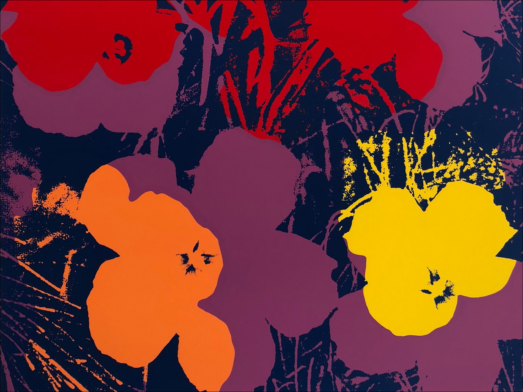 Andy Warhol – Sunday Flower 66, sérigraphie
