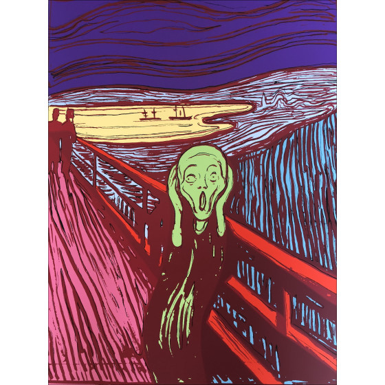 Andy Warhol - Munch, der Schrei grün
