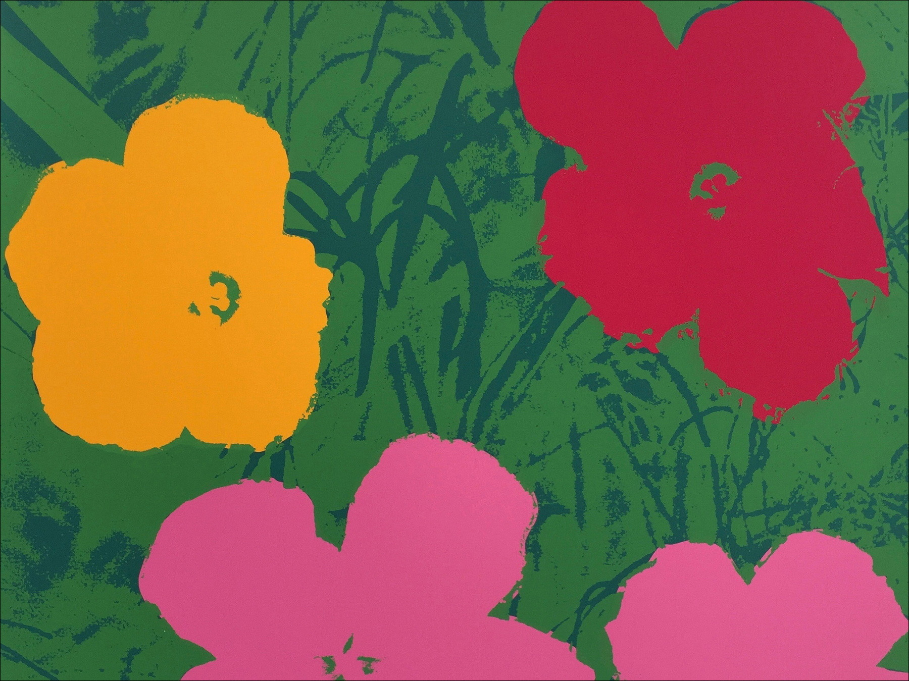 Andy Warhol – Sunday Flower 68, sérigraphie