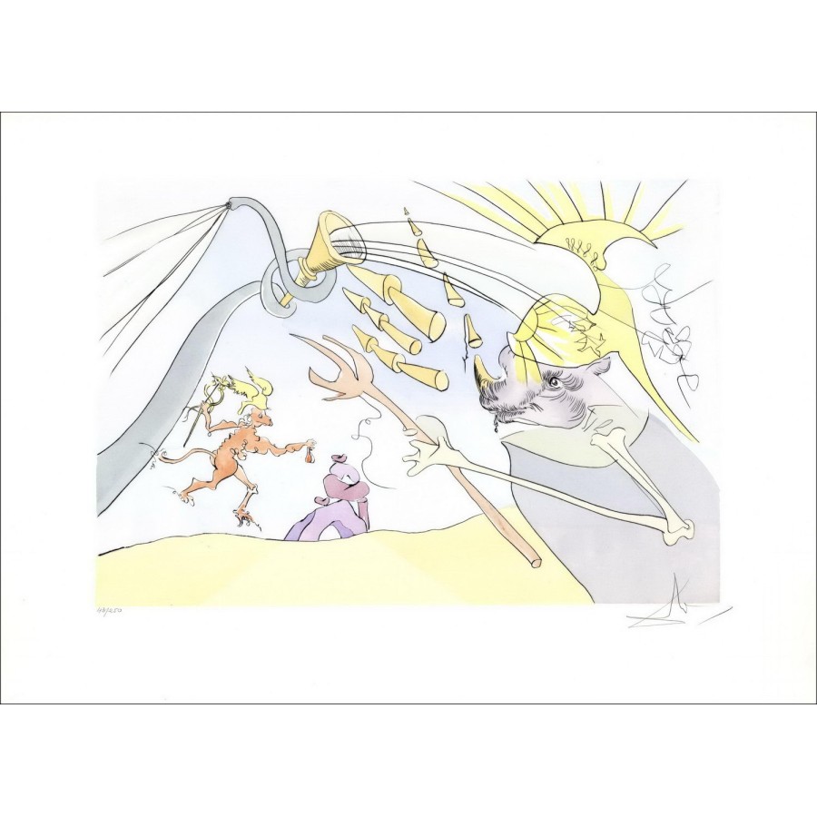 Buy Salvador DALI The Elephant and the Monkey of Jupiter Original Engraving