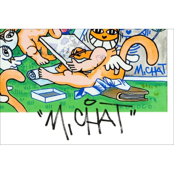 Koop Lithografie M.Chat - M.Chat en zijn meesters