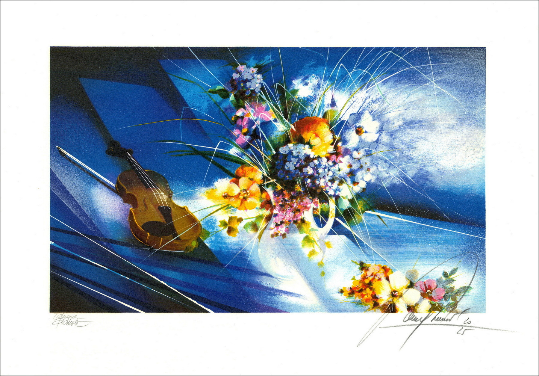 Buy Raymond POULET Blue Horizons Original Lithograph