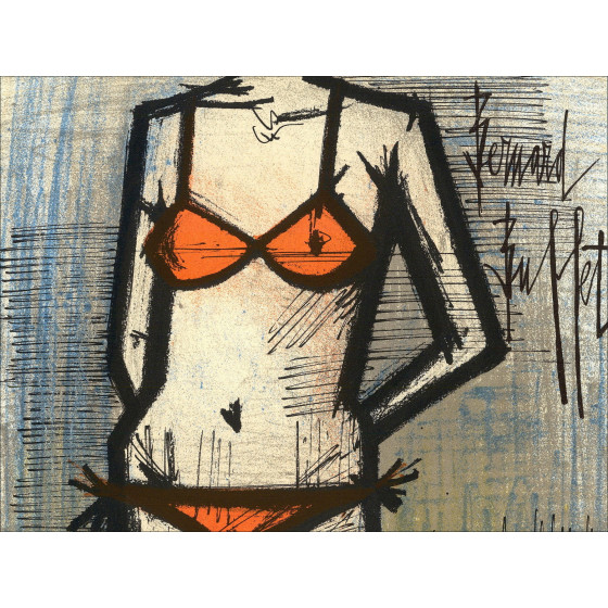 Acquista Litografia originale Bernard Buffet The 1967 Beach