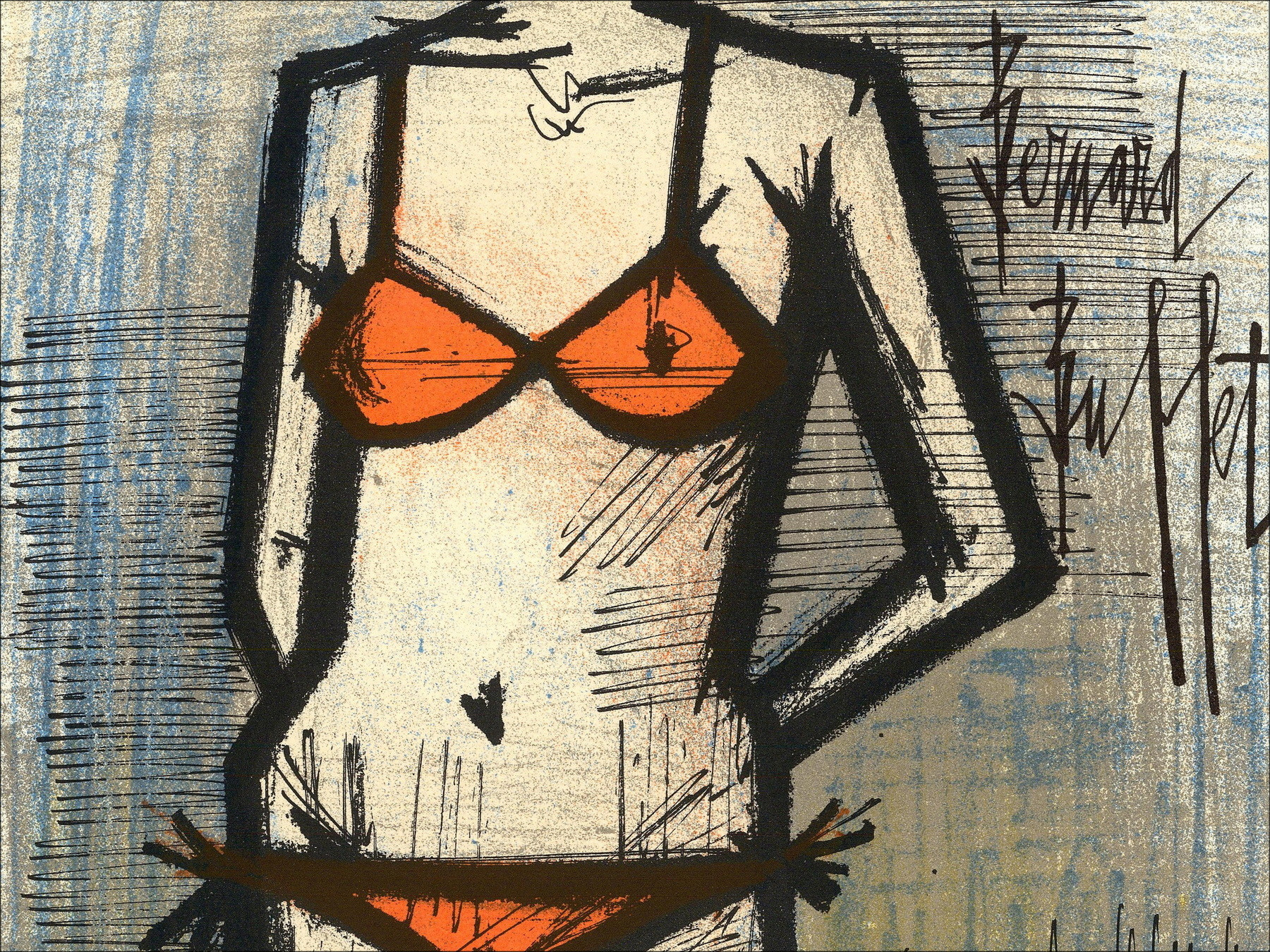 Acquista Litografia originale Bernard Buffet The 1967 Beach
