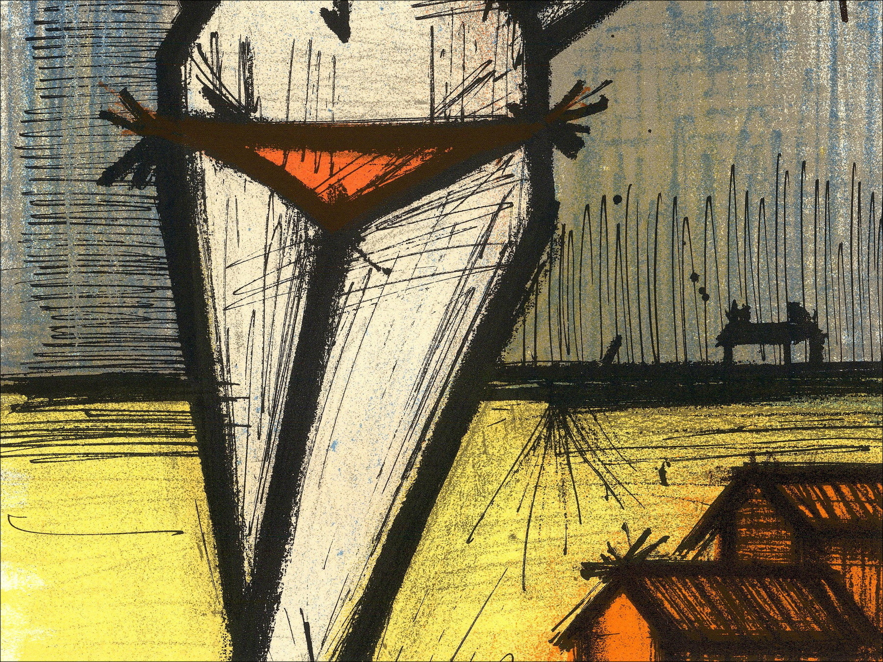 Achat Lith Origin Original Bernard BUFFET De Slag van 1967