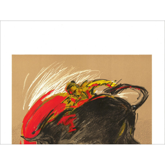 Michel Vier - Corrida, signierte Lithographie