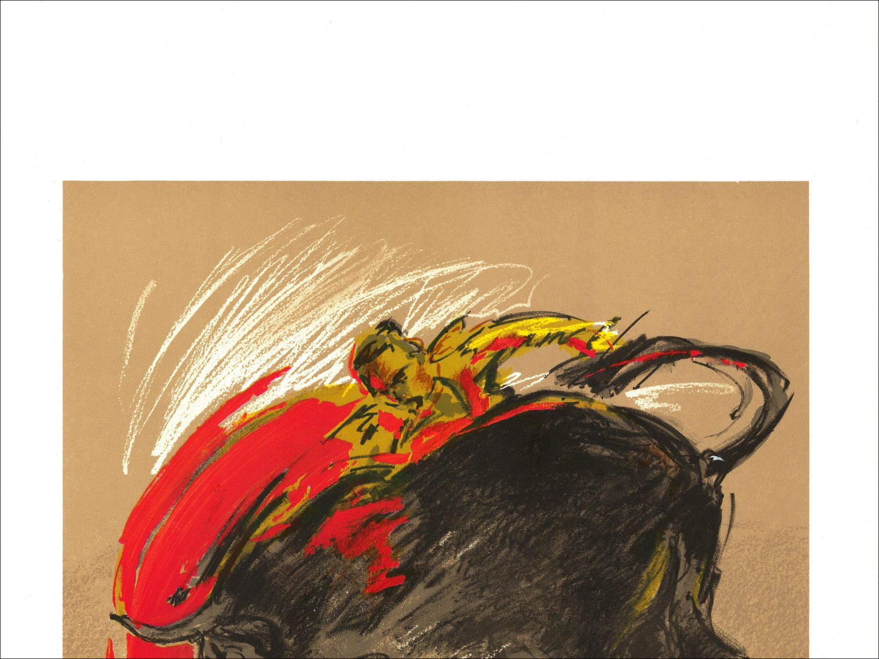 Michel Vier - Corrida, signierte Lithographie