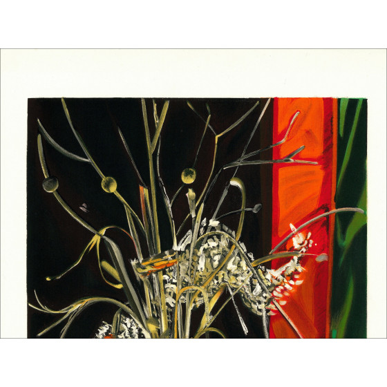 BRIATA Georges - Litografía original "El ramo de flores".