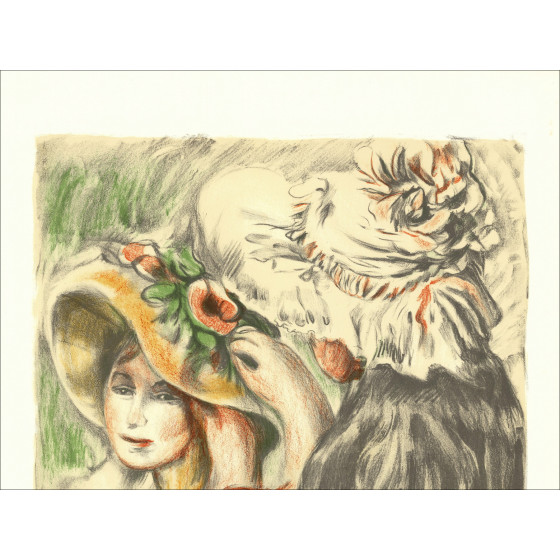 Auguste Renoir (dopo) - Il cappello appuntato | Litografia