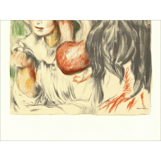 Auguste Renoir (nach) - der Hut | Lithographie