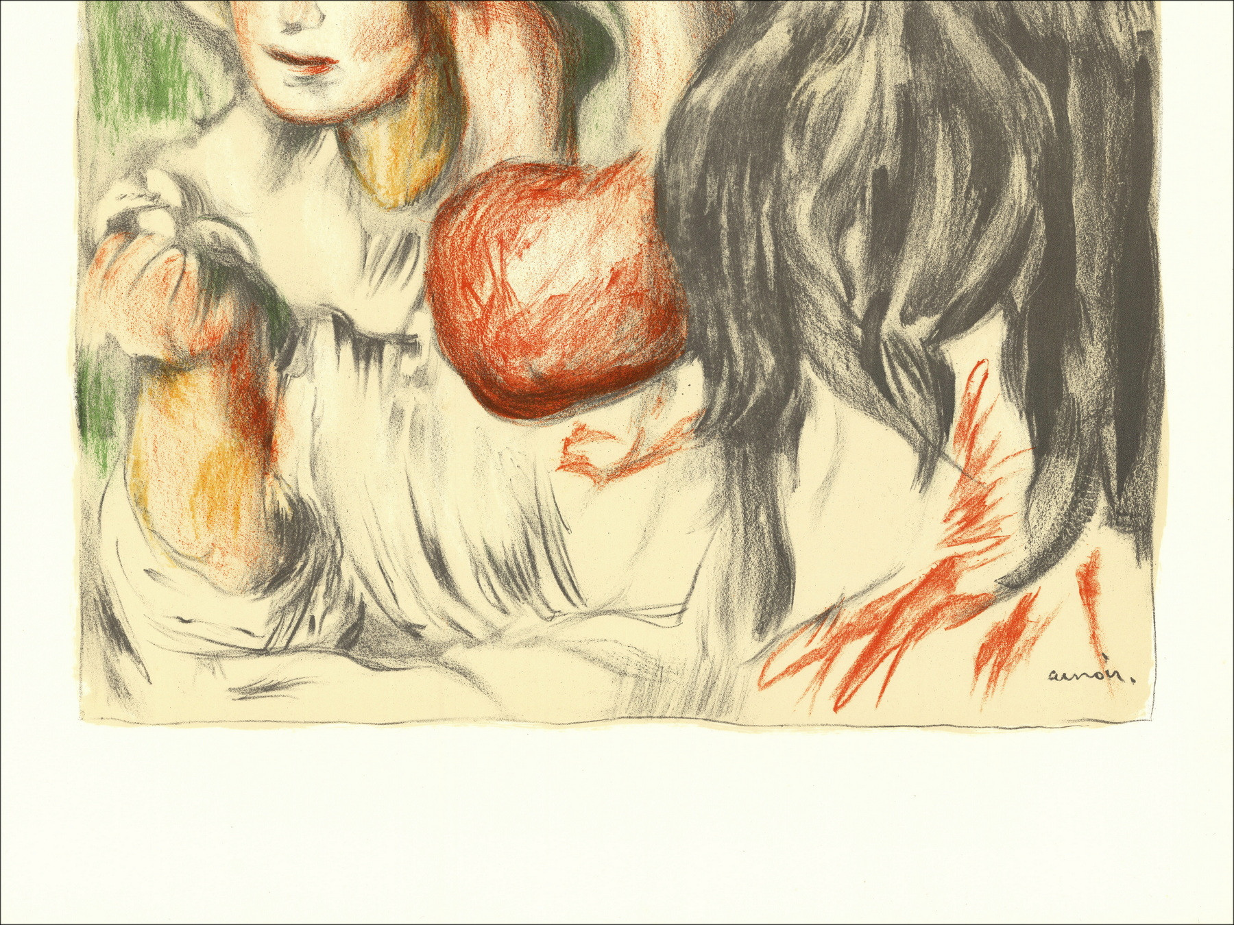Auguste Renoir (d’après) – Le chapeau épinglé | Lithographie