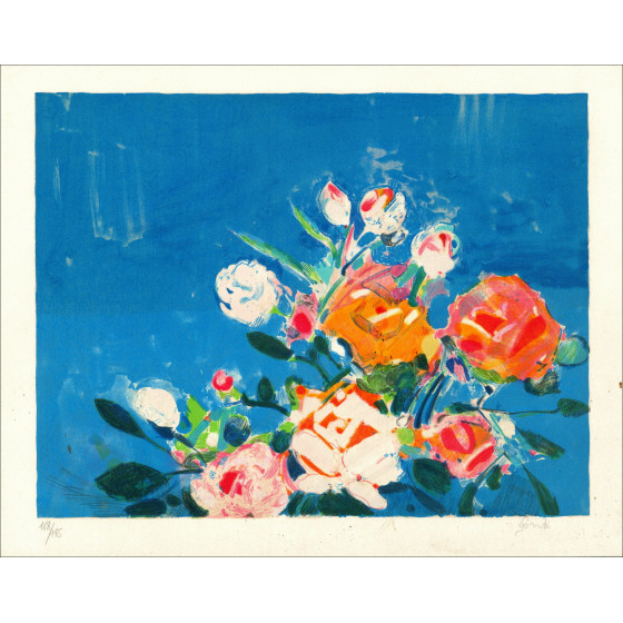 Gilles Gorriti - Les roses | Original lithograph