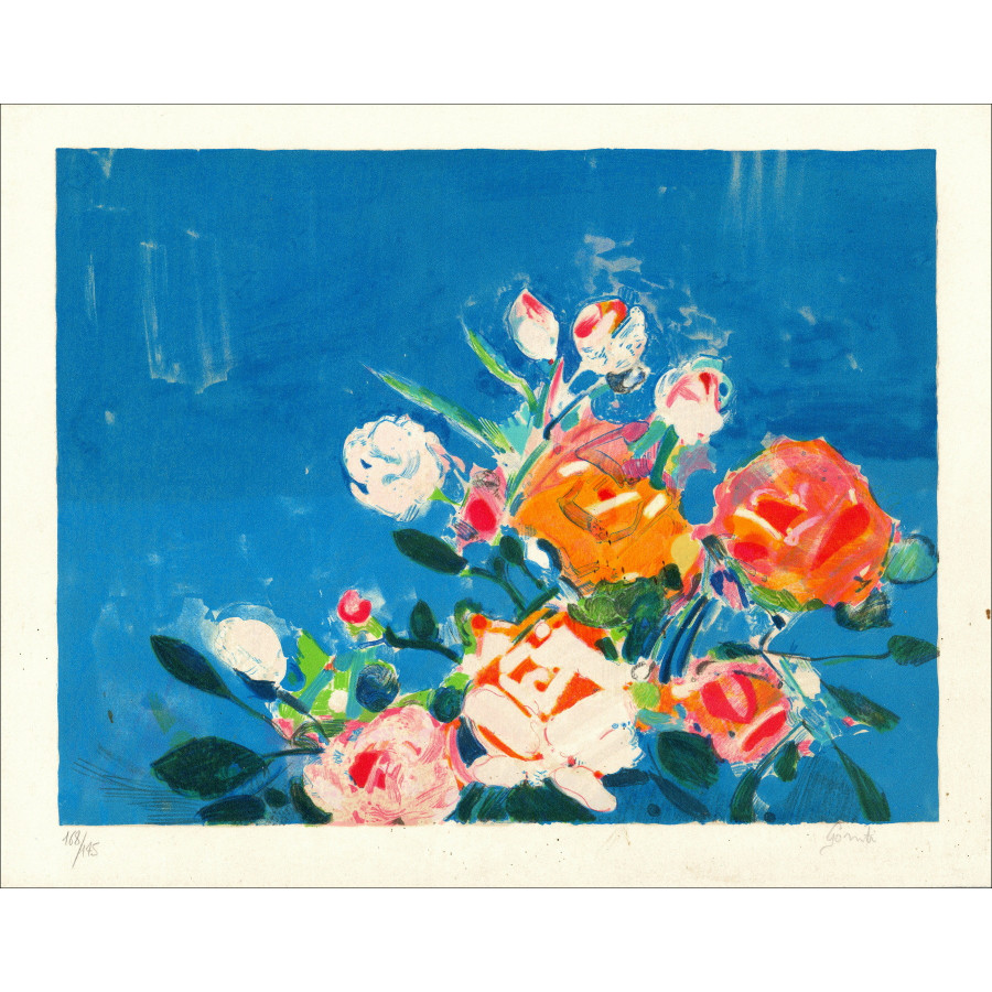 Gilles Gorriti – Les roses | Lithographie originale