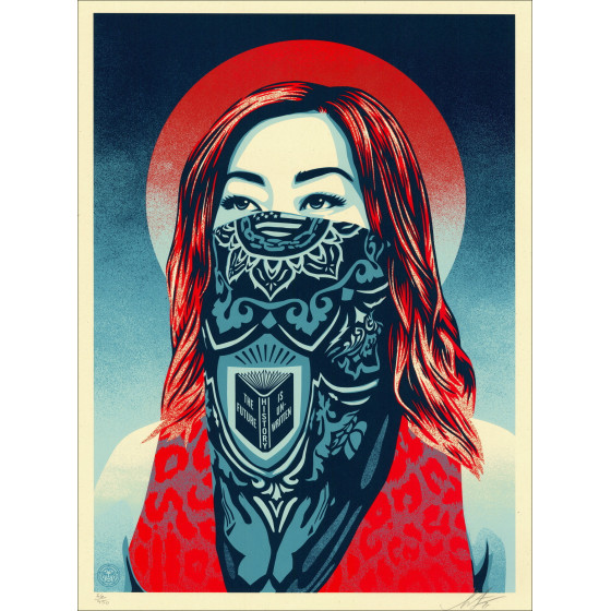 Shepard Fairy (obbedire) - solo futuro in aumento 2021 | Serigrafia