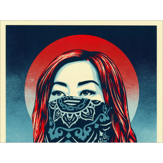 Shepard Fairy (obbedire) - solo futuro in aumento 2021 | Serigrafia