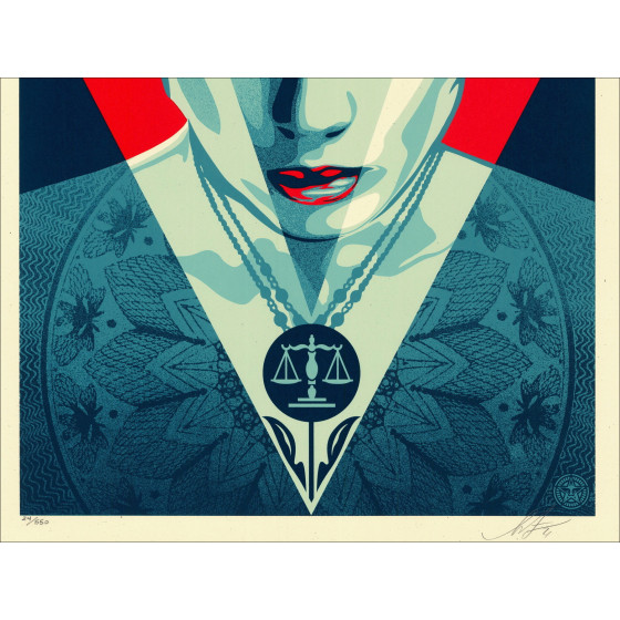 Shepard Fairey (Obey) – Justice Woman Red 2021 | Screenprint