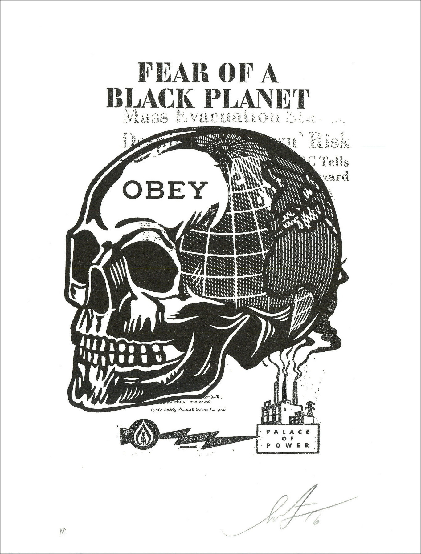 Shepard Fairey – Skull of a Black Planet 2016 | Siebdruck
