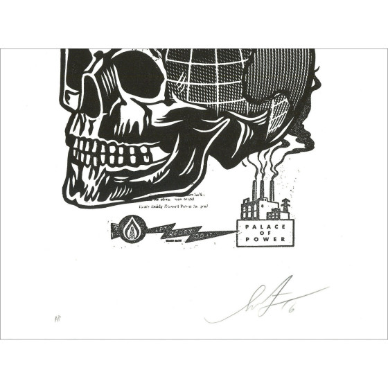 Shepard Fairey (Obey) – Skull of a Black Planet 2016 | Screenprint