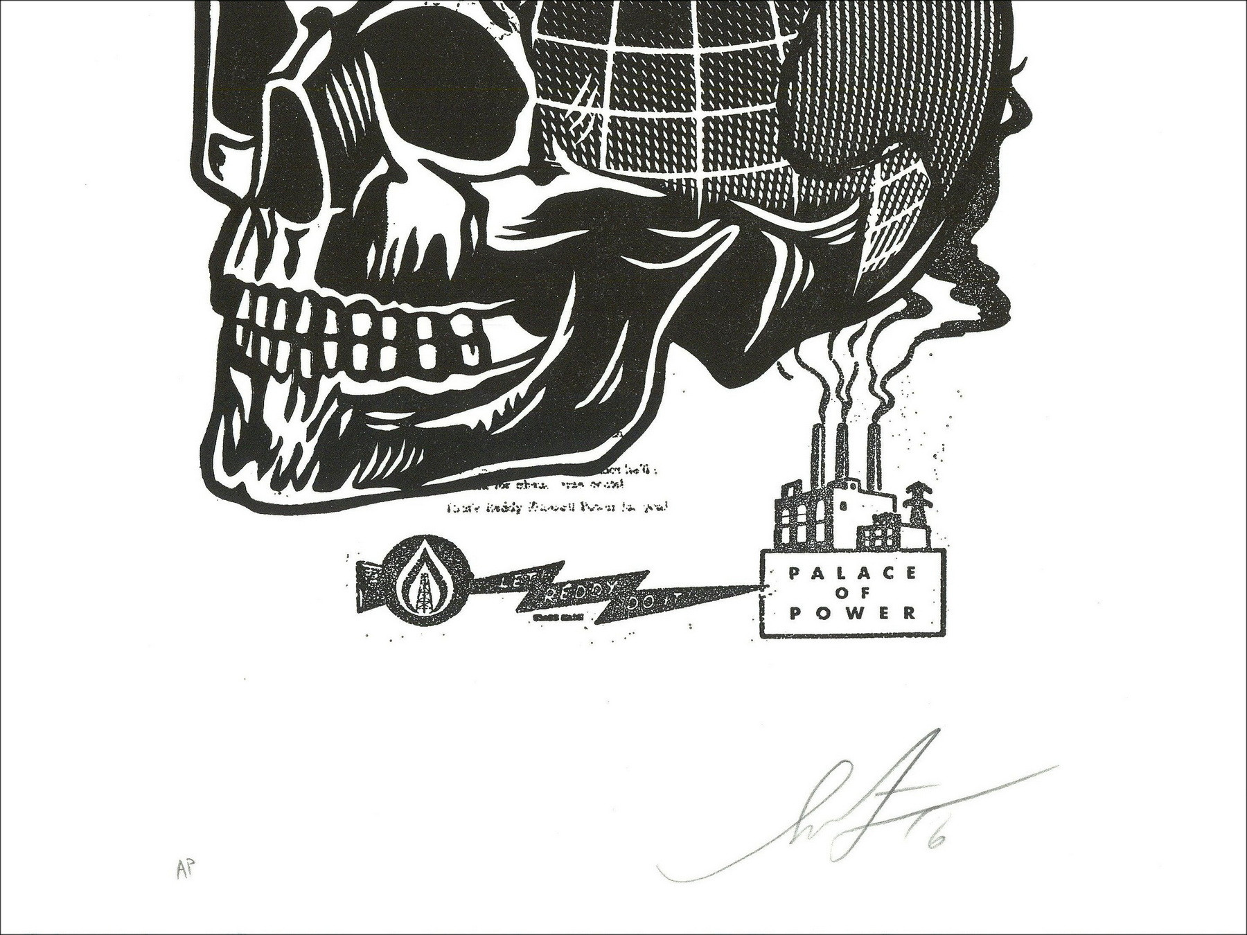 Shepard Fairey (Obey) – Skull of a Black Planet 2016 | Screenprint