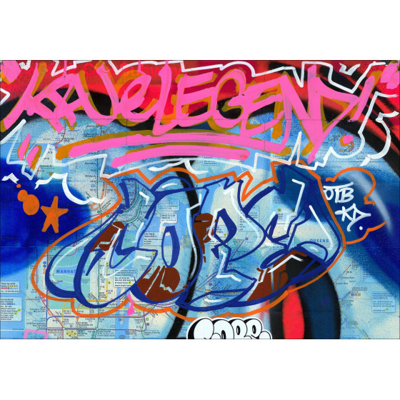 COPE2 - Subway-kaart van New York 03 (2026), origineel werk