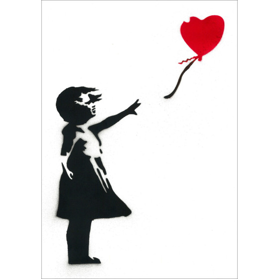 The little girl in the ball after BANKSY Original painting