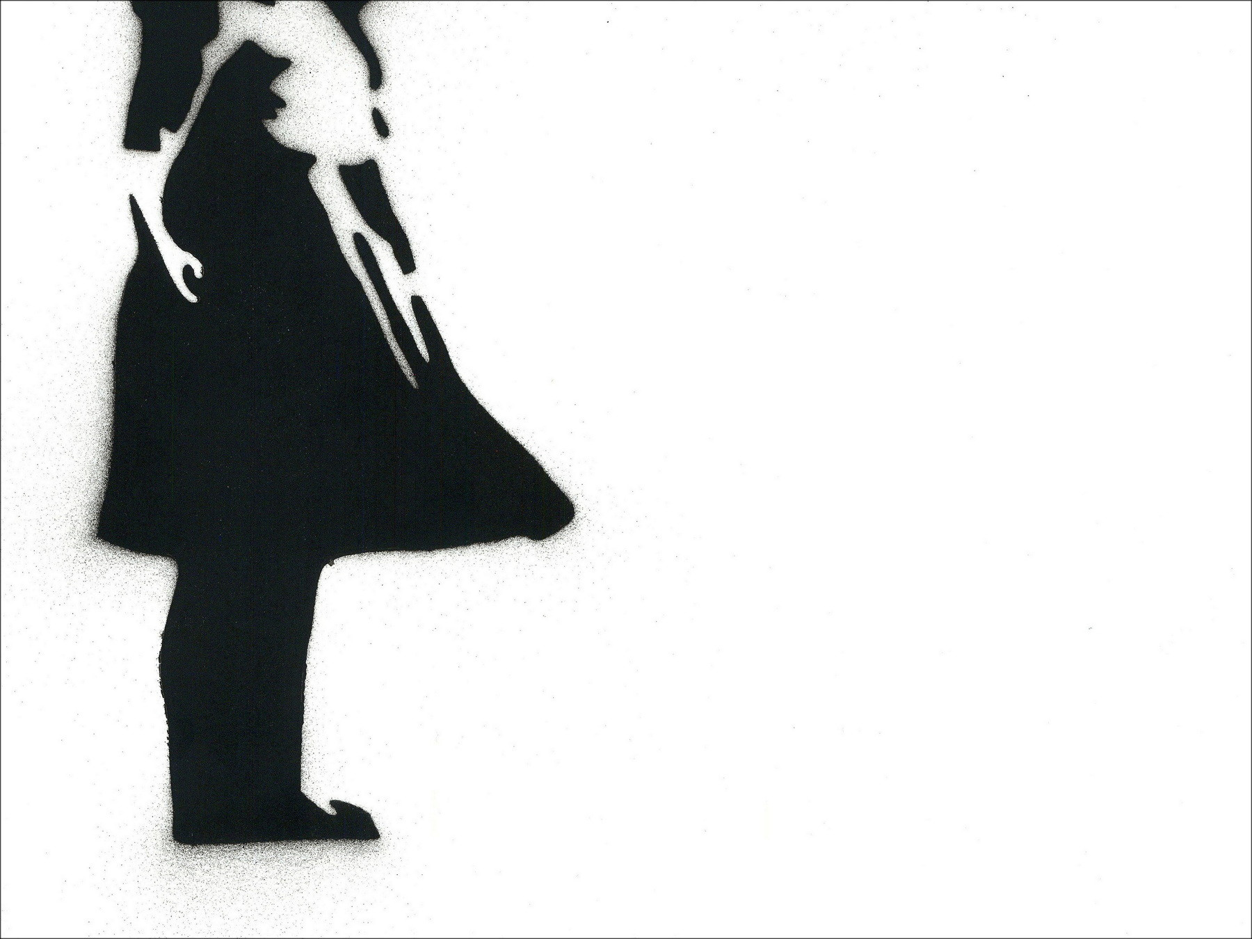 ▷ La bambina alla palla dopo BANKSY Un dipinto originale