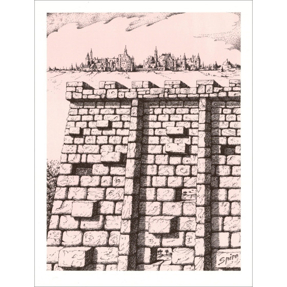 Georges Spiro – Le mur 1971 | Litografía sobre papel vitela