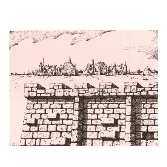 Georges Spiro – Le mur 1971 | Litografía sobre papel vitela