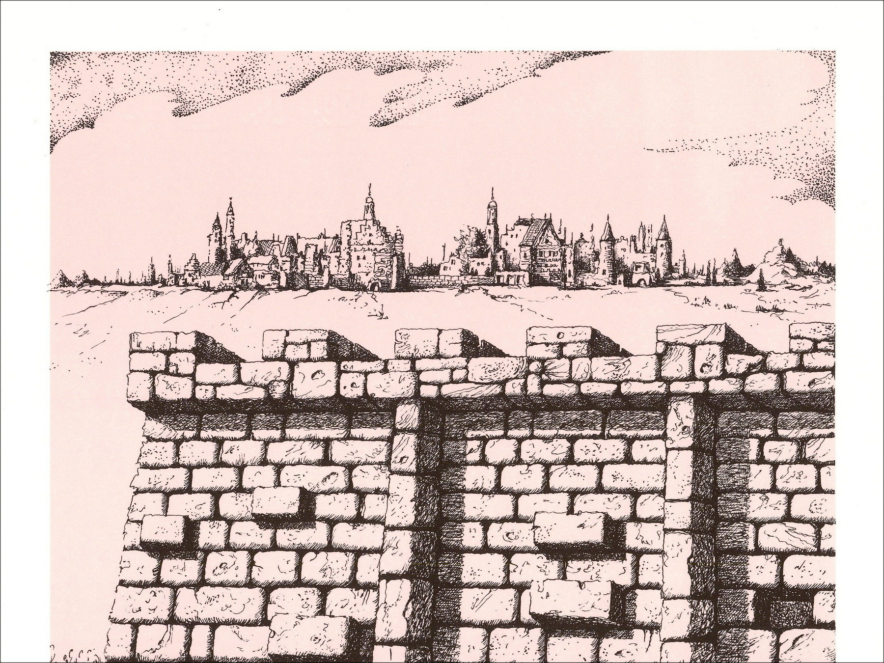 Georges Spiro – Le mur 1971 | Litografia su carta vélin