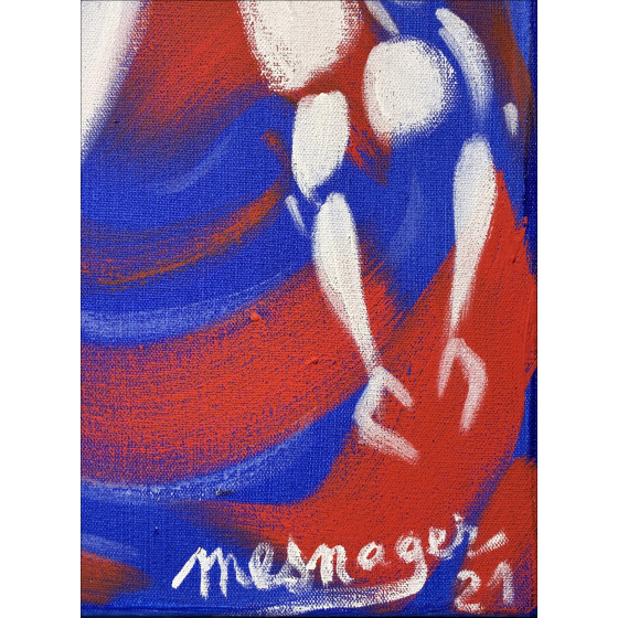 Jérôme Mesnager – L’acrobate circa 2021 | Peinture originale