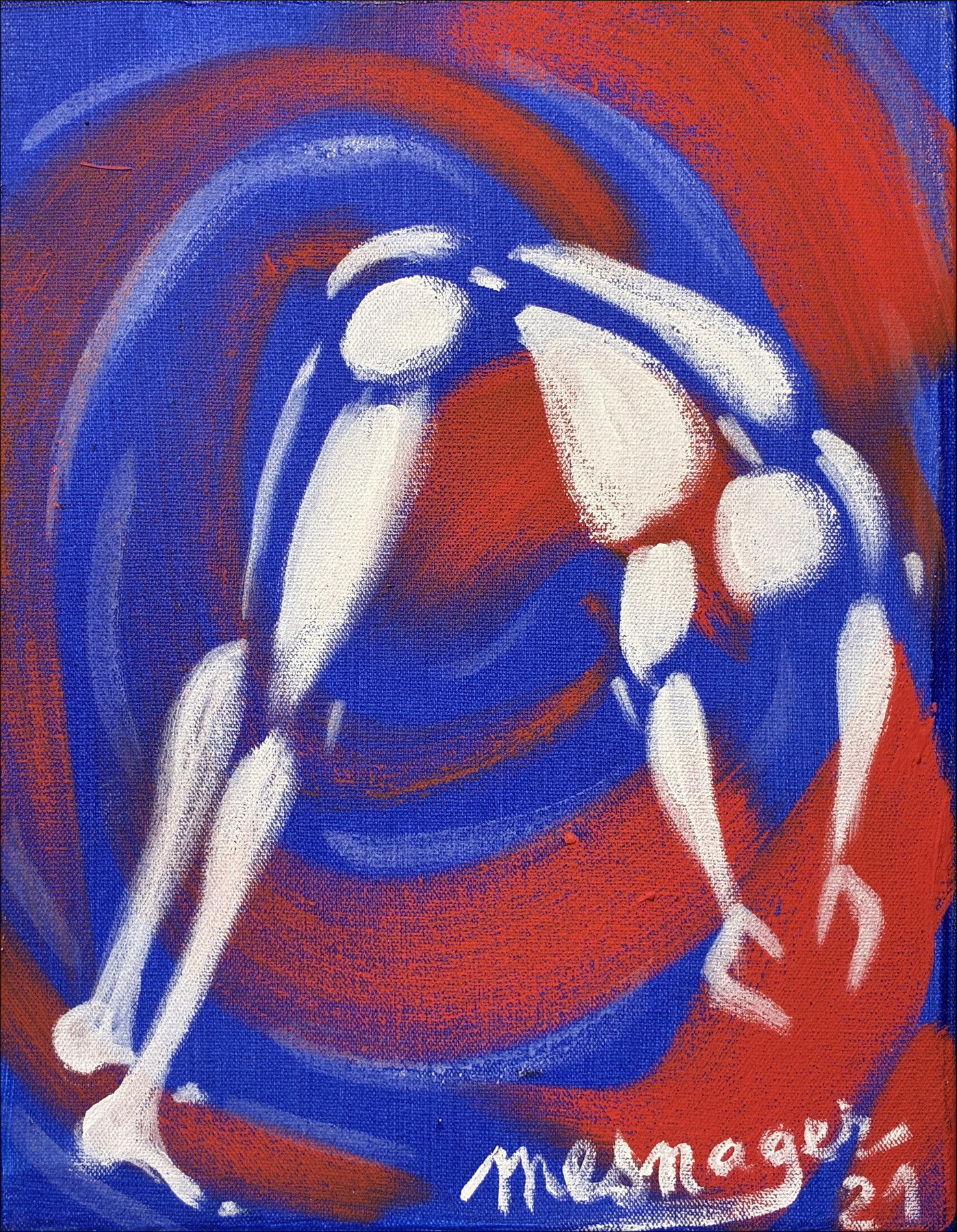 Jérôme Mesnager – L’acrobate circa 2021 | Peinture originale