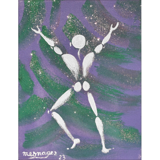 Jérôme Mesnager – Homme en blanc circa 2023 | Originalgemälde