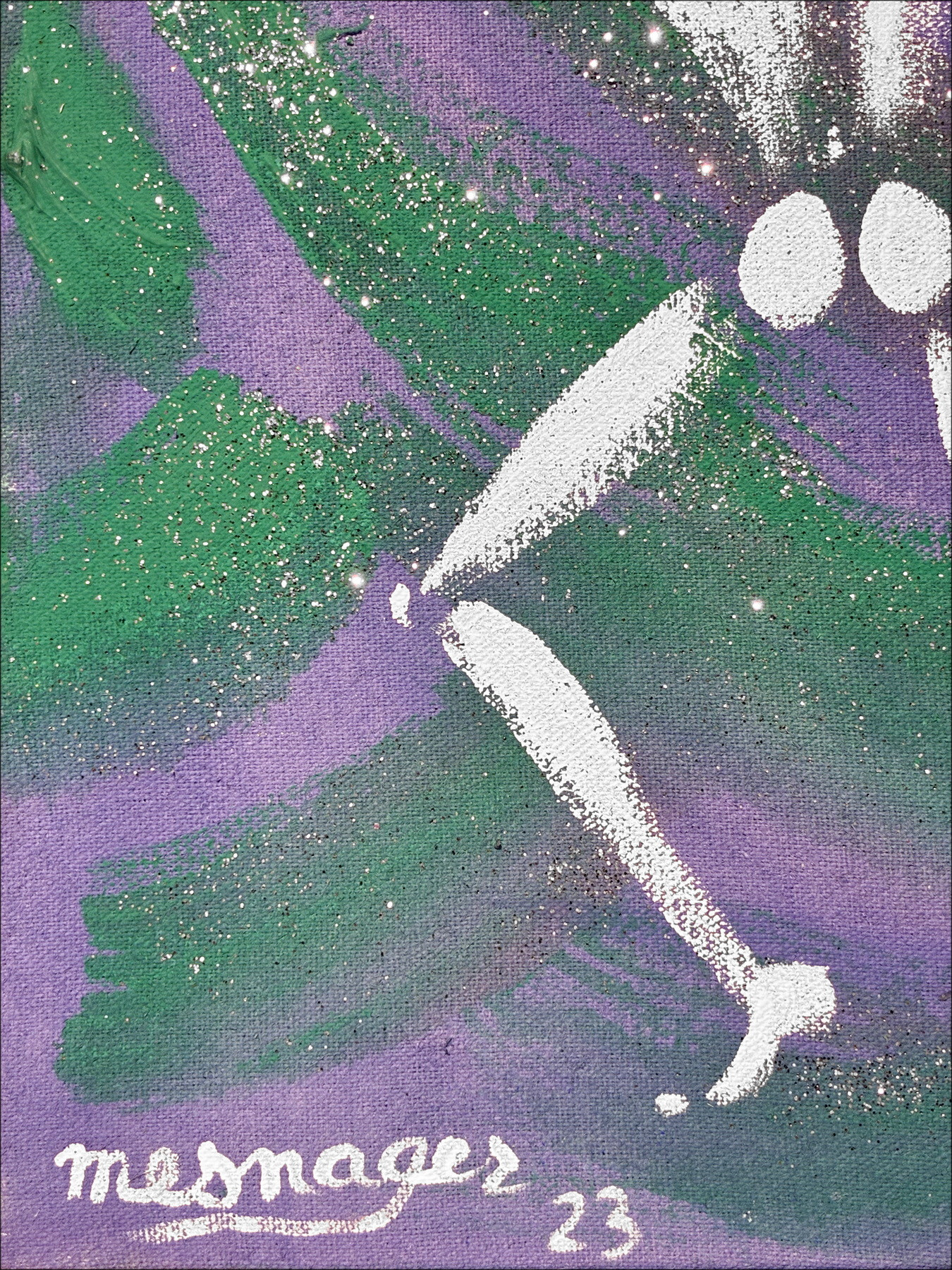 Jérôme Mesnager – Homme en blanc circa 2023 | Pintura original
