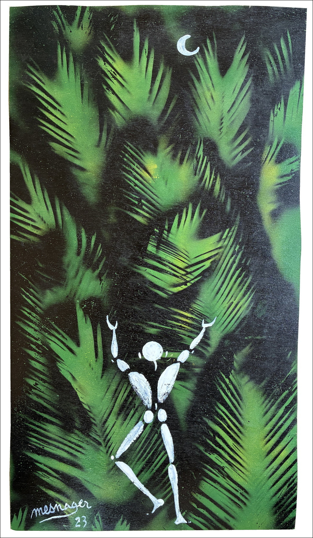 Jérôme Mesnager – La forêt 2023 | Origineel schilderij