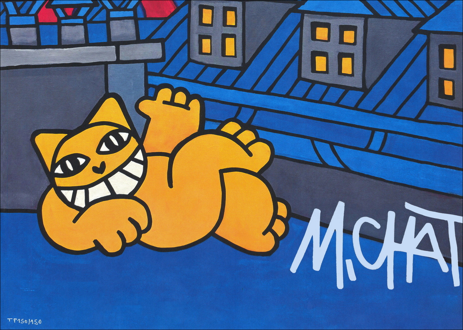 M.chat en los techos de París 2025, impresión de pantalla firmada