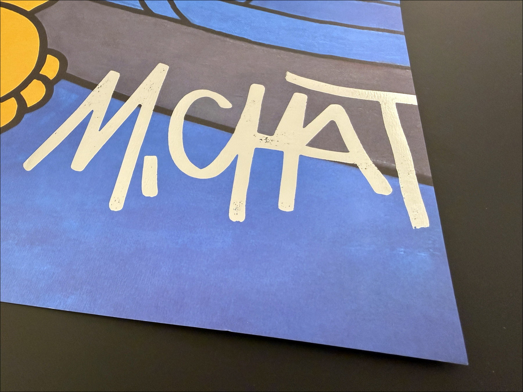 M.CHAT Sur les toits de Paris 2025, sérigraphie signée