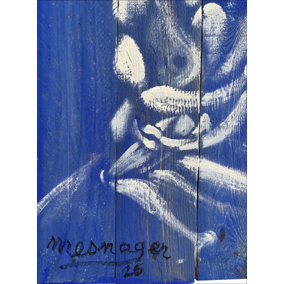 Jérôme Mesnager – Couple en bleu 2026 | Original painting