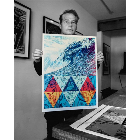Shepard Fairey – Wave of Distress (2025) - Hoja de lavado
