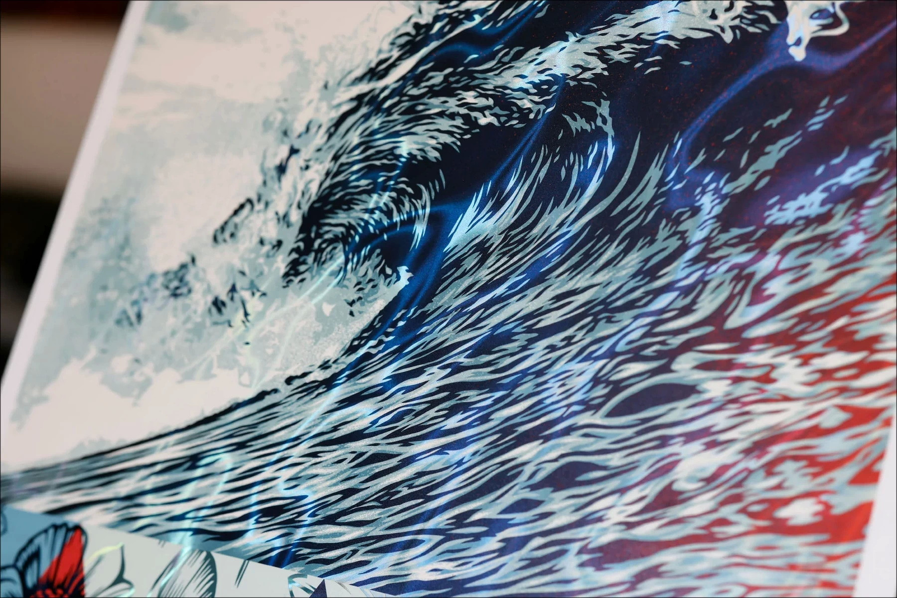 Shepard Fairey – Wave of Distress (2025) - Feuille de lave