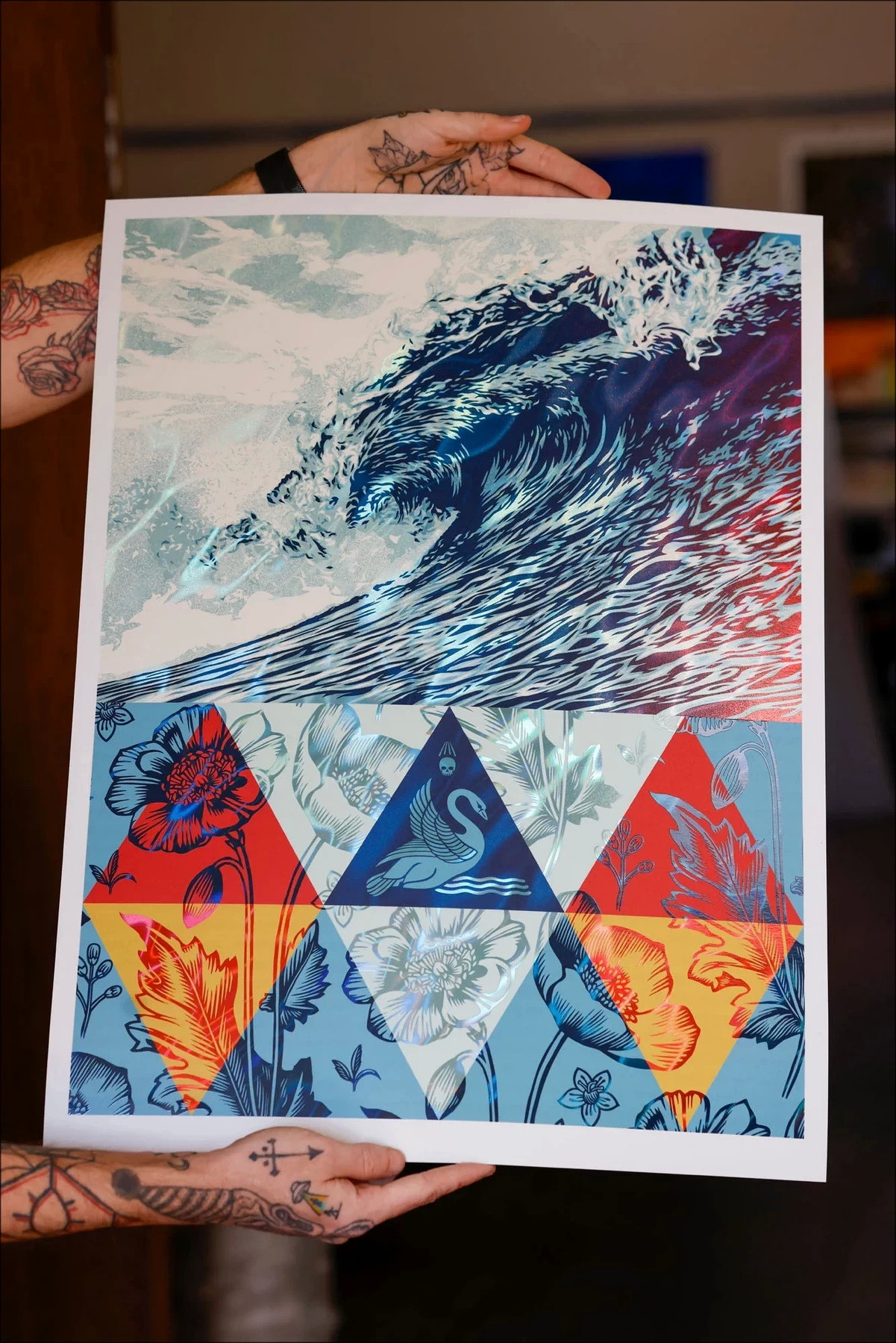 Shepard Fairey – Wave of Distress (2025) - Feuille de lave