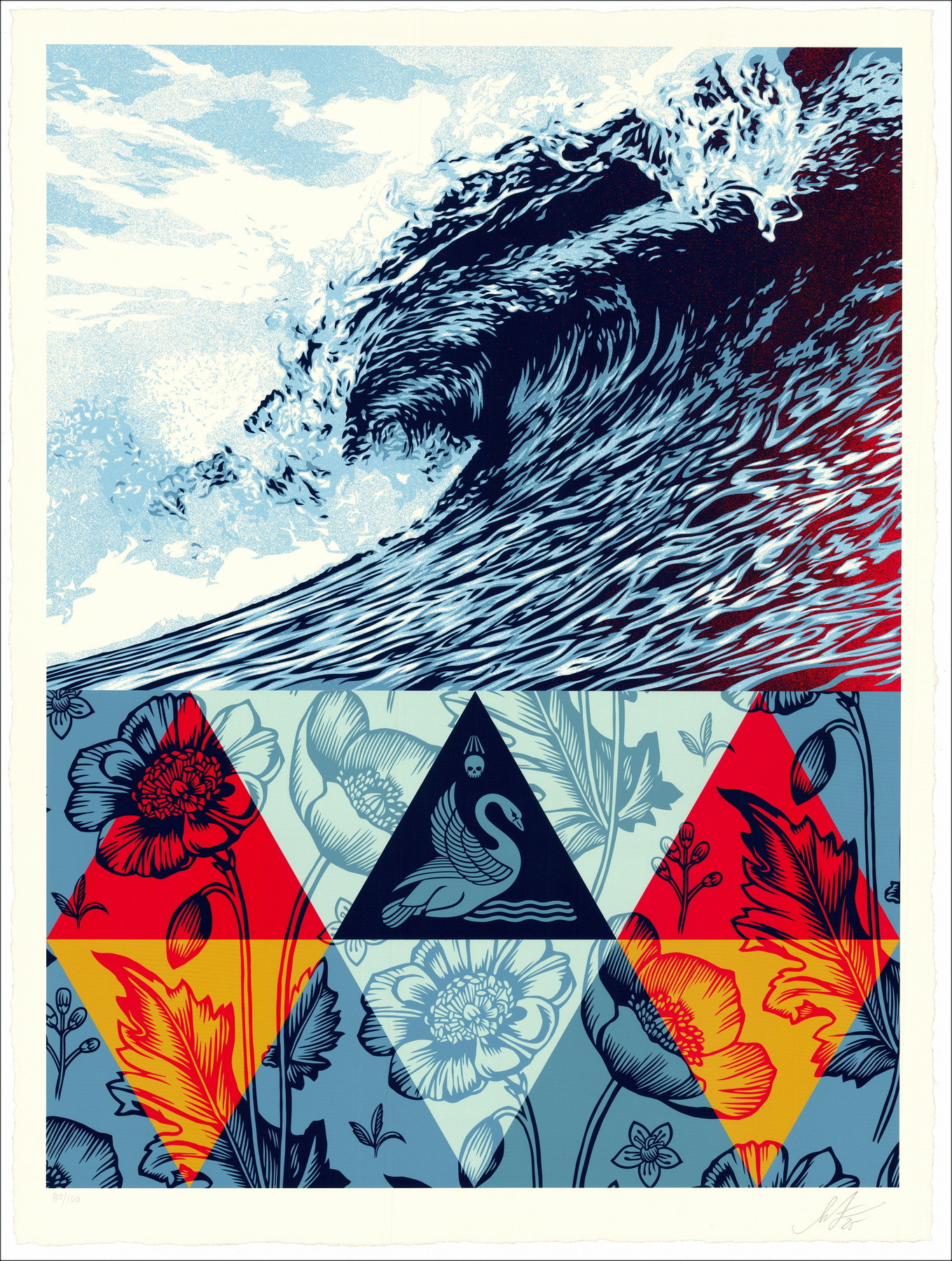 Shepard Fairey – Wave of Distress (2025) - XL - 101x76cm