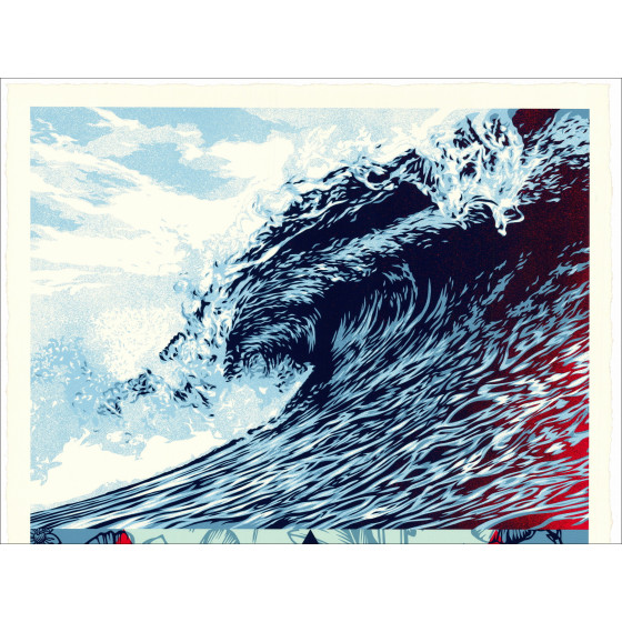 Shepard Fairey – Wave of Distress (2025) - XL - 101x76cm