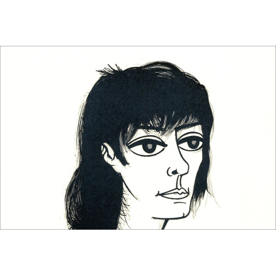 Bernard Buffet – Portrait d'Annabel Buffet, lithographie