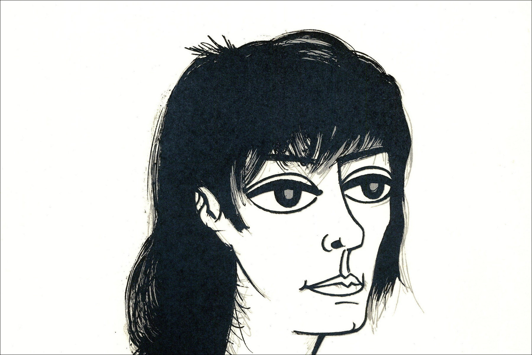 Bernard Buffet – Ritratto di Annabel Buffet, litografia