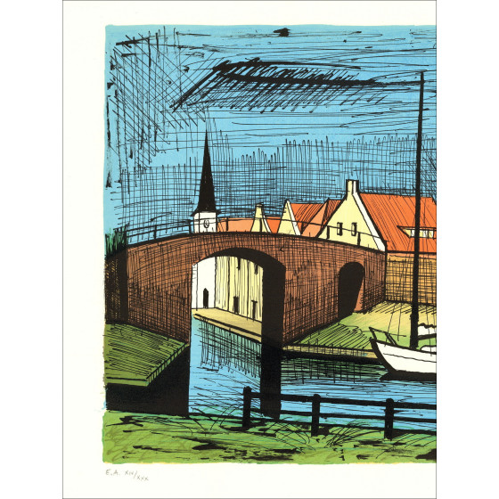 Bernard Buffet - Sloten 1986 | Litografía original firmada