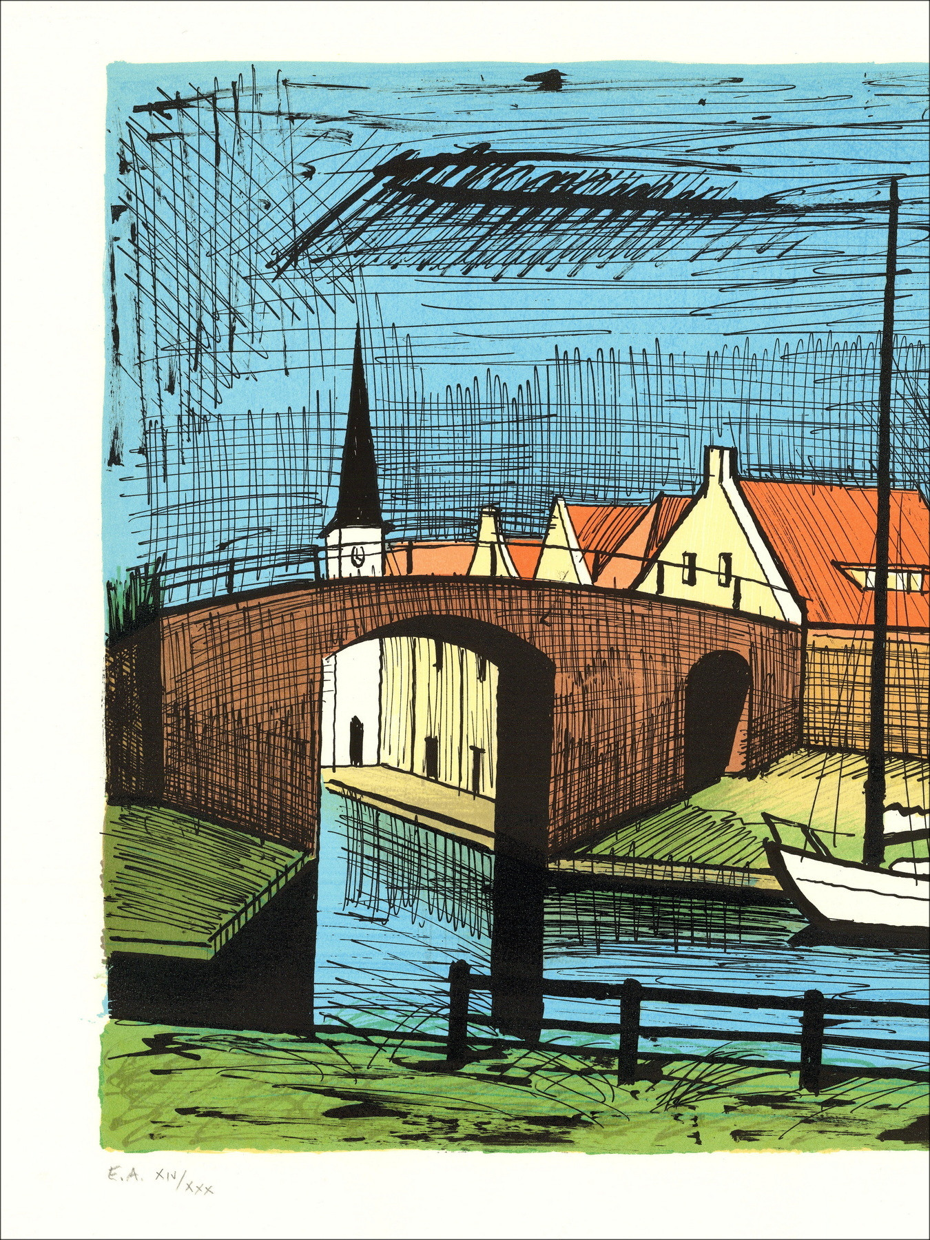 Bernard Buffet - Sloten 1986 | Original signierte Lithographie